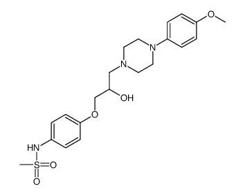 N-[4-[2-hydroxy-3-[4-(4-methoxyphenyl)piperazin-1-yl]propoxy]phenyl]methanesulfonamide Structure