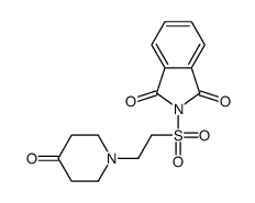 2-[2-(4-oxopiperidin-1-yl)ethylsulfonyl]isoindole-1,3-dione Structure