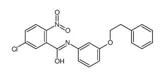 5-chloro-2-nitro-N-[3-(2-phenylethoxy)phenyl]benzamide Structure