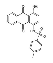 1-amino-4-p-tolylsulfonamidoanthraquinone Structure