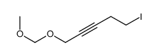 5-iodo-1-(methoxymethoxy)pent-2-yne结构式