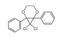 7,7-dichloro-1,6-diphenyl-2,5-dioxa-bicyclo[4.1.0]heptane结构式