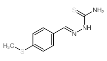 Hydrazinecarbothioamide,2-[[4-(methylthio)phenyl]methylene]-结构式