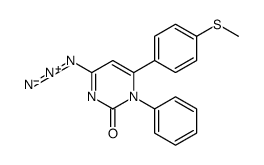 4-azido-6-(4-methylsulfanylphenyl)-1-phenylpyrimidin-2-one结构式