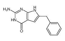 2-amino-4-oxo-6-benzyl-3,7-dihydropyrrolo[2,3-d]pyrimidine结构式