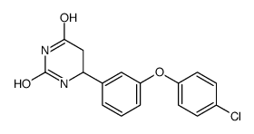 6-[3-(4-chlorophenoxy)phenyl]-1,3-diazinane-2,4-dione结构式