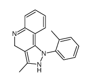 3-methyl-1-(2-methylphenyl)-2,4-dihydropyrazolo[4,3-c]quinoline结构式