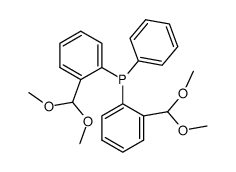 bis(2-(dimethoxymethyl)phenyl)(phenyl)phosphane Structure