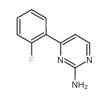 4-(2-fluorophenyl)pyrimidin-2-amine Structure