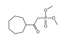 1-cycloheptyl-2-dimethoxyphosphorylethanone结构式