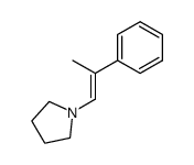 (E)-1-(2-phenylprop-1-en-1-yl)pyrrolidine结构式