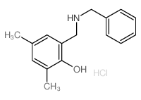 2-[(benzylamino)methyl]-4,6-dimethyl-phenol structure