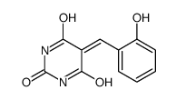 5-[(2-hydroxyphenyl)methylidene]-1,3-diazinane-2,4,6-trione Structure