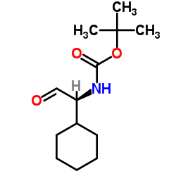 TERT-BUTYL(1S)-1-CYCLOHEXYL-2-OXOETHYLCARBAMATE结构式