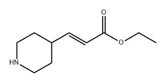 (E)-乙基3-(哌啶-4-基)丙烯酸酯结构式