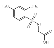2-(2,4-二甲基苯基磺酰胺基)乙酸结构式