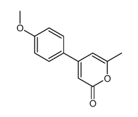 4-(4-methoxyphenyl)-6-methylpyran-2-one结构式