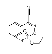 (E)-N-[dimethylamino(ethoxy)phosphoryl]oxybenzenecarboximidoyl cyanide Structure