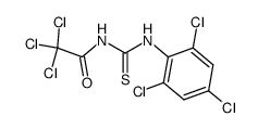 1-(2,2,2-Trichloro-acetyl)-3-(2,4,6-trichloro-phenyl)-thiourea结构式