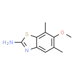 2-Benzothiazolamine,6-methoxy-5,7-dimethyl-(9CI) Structure