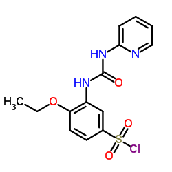 4-ETHOXY-3-(3-PYRIDIN-2-YL-UREIDO)-BENZENESULFONYL CHLORIDE Structure