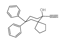 6-ethynyl-9,9-diphenylspiro[4.5]decan-6-ol (en)Spiro[4.5]decan-6-ol, 6-ethynyl-9,9-diphenyl- (en) Structure