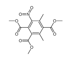 2.5.6-Trimethoxycarbonyl-4-nitro-m-xylol Structure