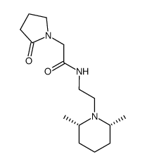 cis-N-[2-(2,6-dimethyl-1-piperidinyl)ethyl]-2-oxo-1-pyrrolidineacetamide结构式