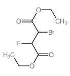 Diethyl 2-bromo-3-fluorosuccinate structure