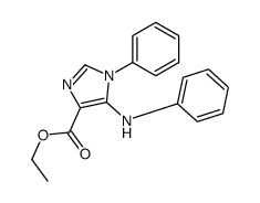 1-苯基-5-苯基氨基咪唑-4-羧酸乙酯结构式