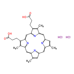 DEUTEROPORPHYRIN IX DIHYDROCHLORIDE Structure