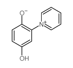 2-pyridin-1-ylbenzene-1,4-diol structure