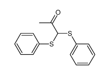 1,1-Bis(phenylthio)-2-propanone Structure