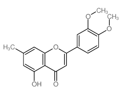 2-(3,4-Dimethoxyphenyl)-5-hydroxy-7-methyl-4H-chromen-4-one结构式