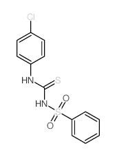 1-(benzenesulfonyl)-3-(4-chlorophenyl)thiourea structure