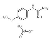 dihydroxy-oxo-azanium; 2-(4-methylsulfanylphenyl)guanidine结构式