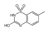 7-甲基-1,1-二氧代-1,4-二氢-2H-1 lambda*6*-苯并[1,2,4]噻二嗪-3- 酮结构式