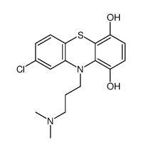 8-chloro-10-[3-(dimethylamino)propyl]phenothiazine-1,4-diol结构式