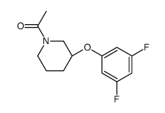 1-[(3R)-3-(3,5-difluorophenoxy)piperidin-1-yl]ethanone Structure