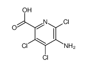 2-Pyridinecarboxylic acid, 5-amino-3,4,6-trichloro- Structure