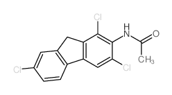 Acetamide,N-(1,3,7-trichloro-9H-fluoren-2-yl)-结构式