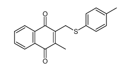 2-methyl-3-p-tolylthiomethyl-1,4-naphthoquinone Structure