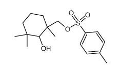 2,6,6-Trimethyl-6-[(4-methylphenylsulfonyloxy)methyl]cyclohexanol Structure