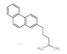 2-Phenanthrenepropanamine,N,N-dimethyl-, hydrochloride (1:1) structure