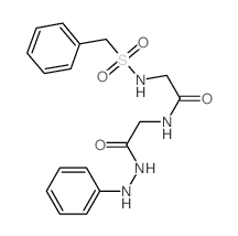 Glycine,N-[N-[(phenylmethyl)sulfonyl]glycyl]-, 2-phenylhydrazide (9CI)结构式