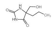 5-(hydroxymethyl)-5-propyl-imidazolidine-2,4-dione Structure