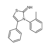 3-(2-methylphenyl)-4-phenyl-1,3-thiazol-2-imine结构式