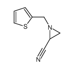 1-(thiophen-2-ylmethyl)aziridine-2-carbonitrile Structure