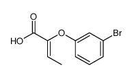 (2Z)-2-(3-bromophenoxy)but-2-enoic acid Structure