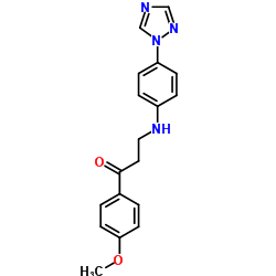 1-(4-METHOXYPHENYL)-3-[4-(1H-1,2,4-TRIAZOL-1-YL)ANILINO]-1-PROPANONE结构式